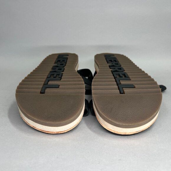 Merrell Juno Sandals Women's Size 8 Black Leather Buckle Slingback Flip Flops - Picture 11 of 12